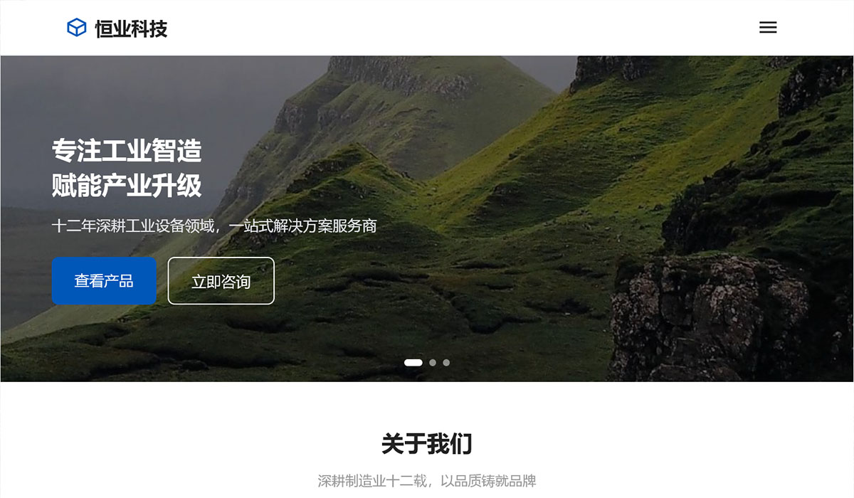 手机端首页效果预览
